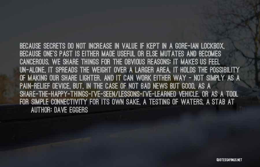 Do Not Share Secrets Quotes By Dave Eggers