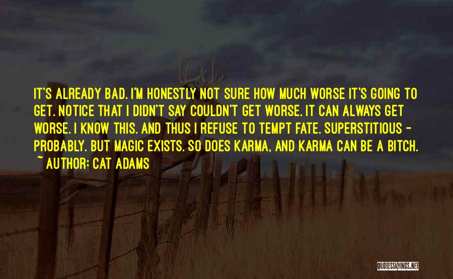 Do Not Tempt Fate Quotes By Cat Adams