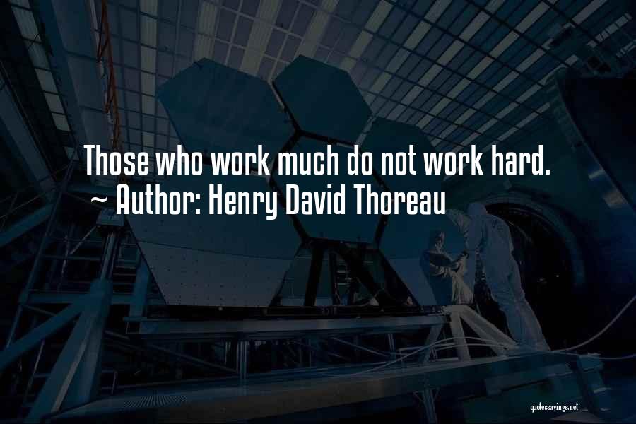 Do Not Work Hard Quotes By Henry David Thoreau