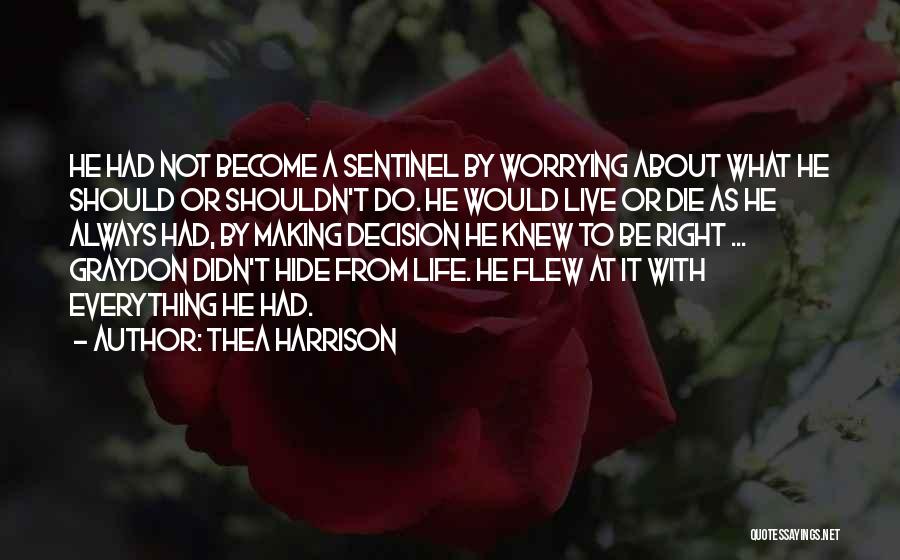 Do Not Worrying Quotes By Thea Harrison