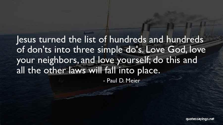 Do S And Don Ts Quotes By Paul D. Meier Do S And Don Ts Quotes By Paul D. Meier