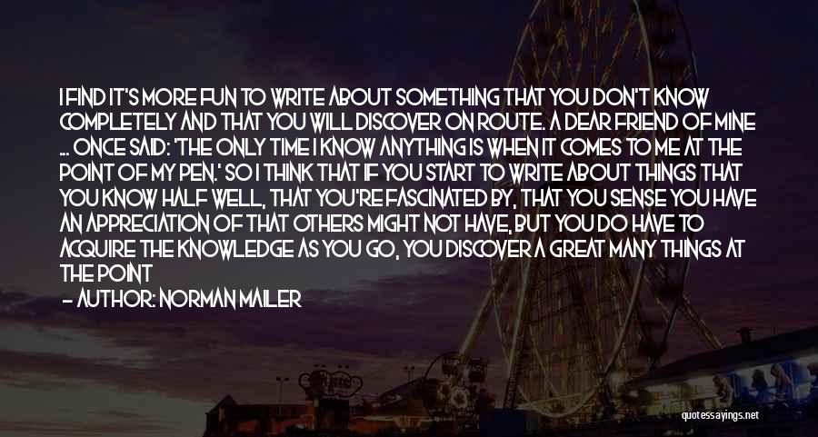 Do Something Fun Quotes By Norman Mailer