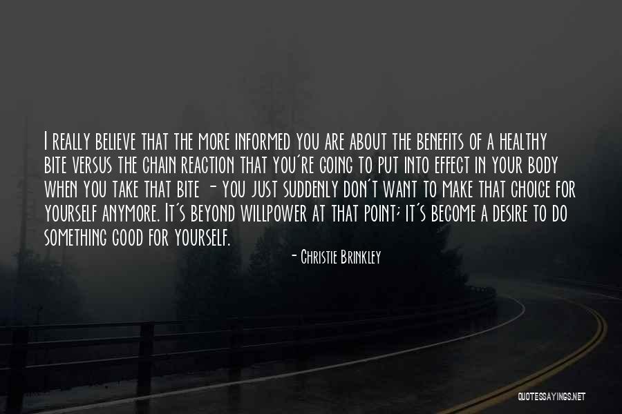 Do Something Good For Yourself Quotes By Christie Brinkley Do Something Good For Yourself Quotes By Christie Brinkley