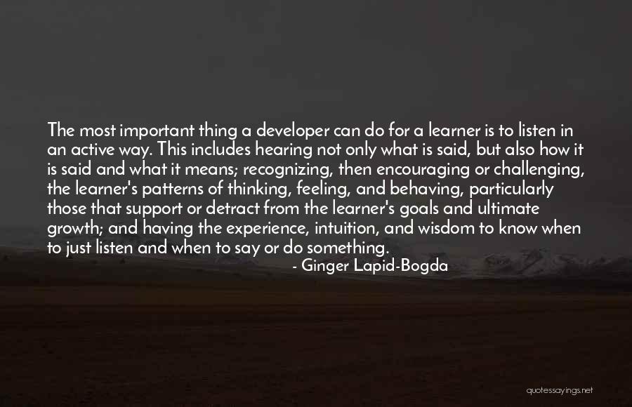 Do Something Important Quotes By Ginger Lapid-Bogda