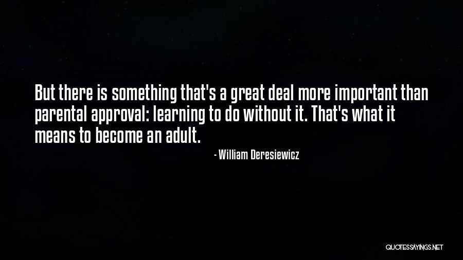 Do Something Important Quotes By William Deresiewicz