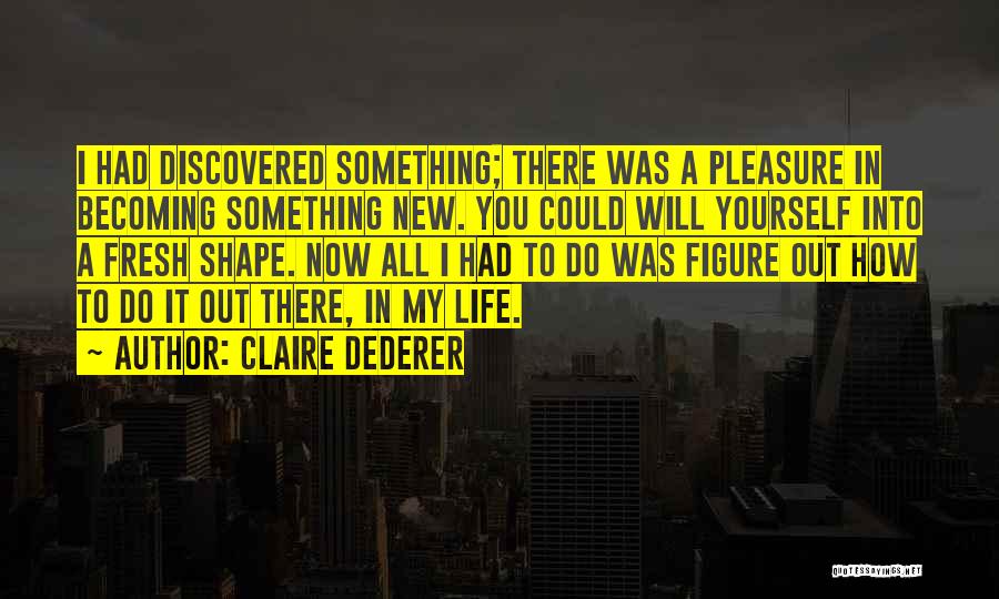 Do Something New Quotes By Claire Dederer