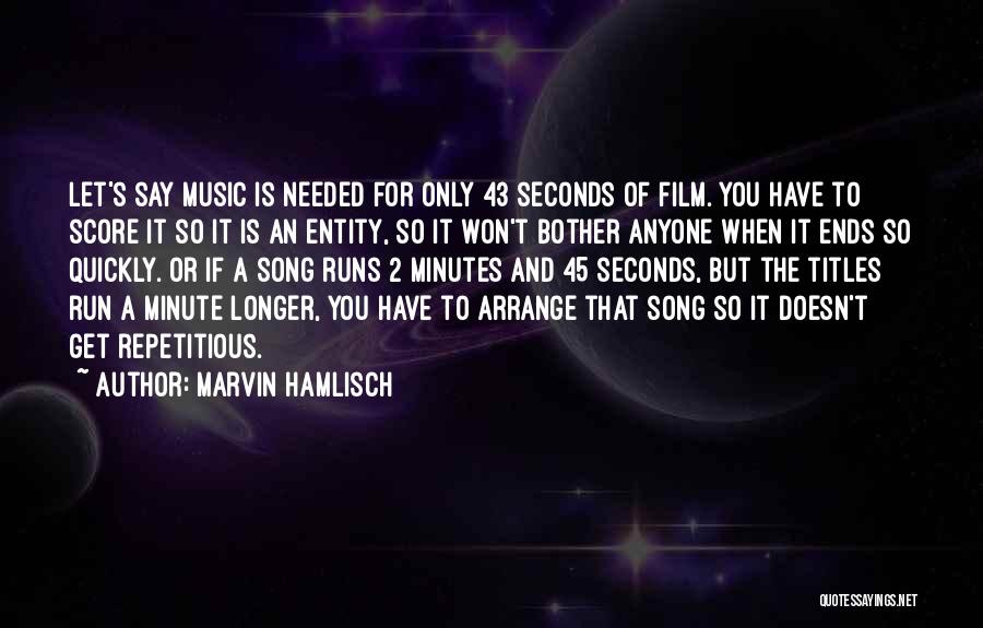 Do Song Titles Get Quotes By Marvin Hamlisch