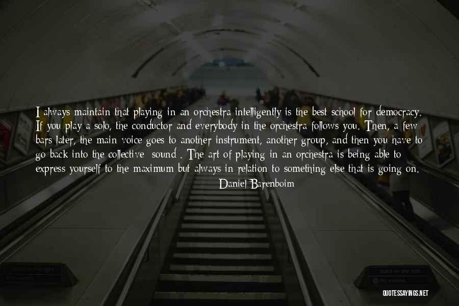 Do Sound Bars Quotes By Daniel Barenboim