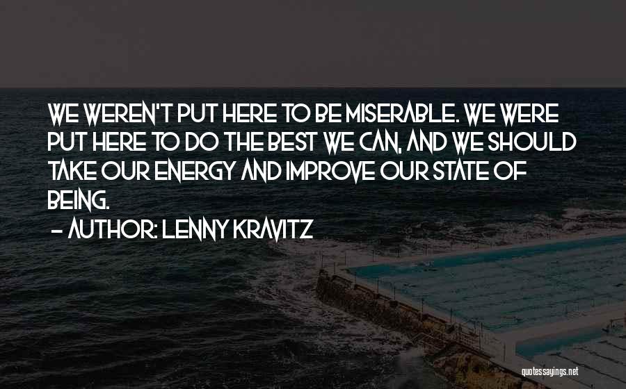 Do The Best Quotes By Lenny Kravitz