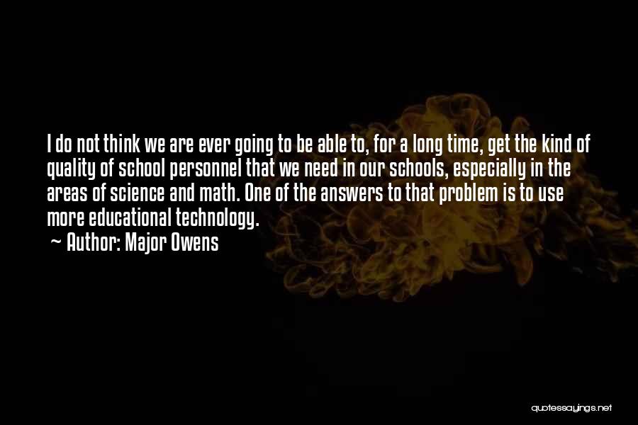 Do The Math Quotes By Major Owens