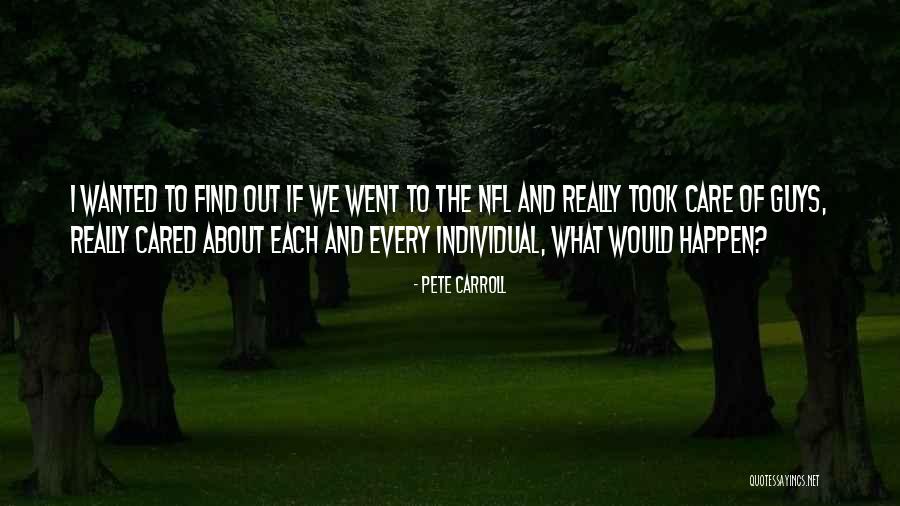 Do U Care About Me Quotes By Pete Carroll Do U Care About Me Quotes By Pete Carroll
