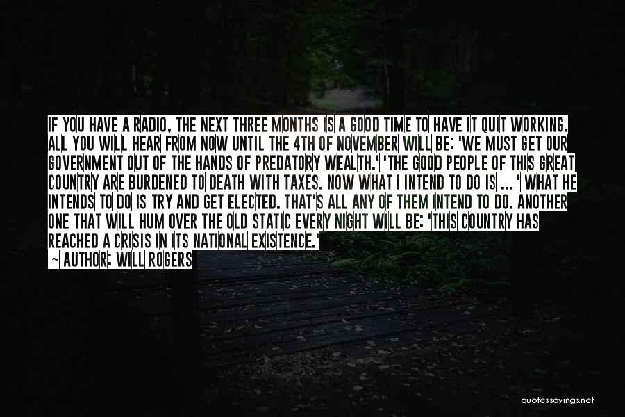 Do What You Have To Do Now Quotes By Will Rogers