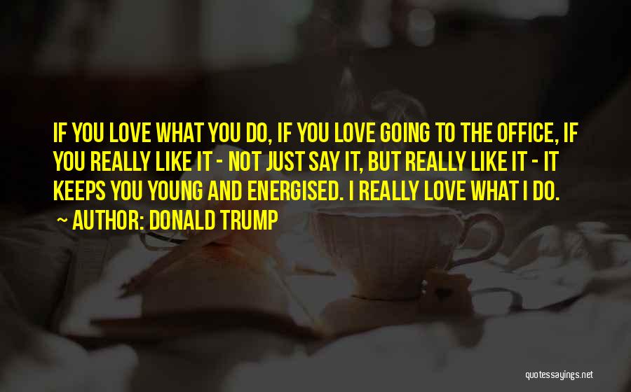 Do What You Love Quotes By Donald Trump