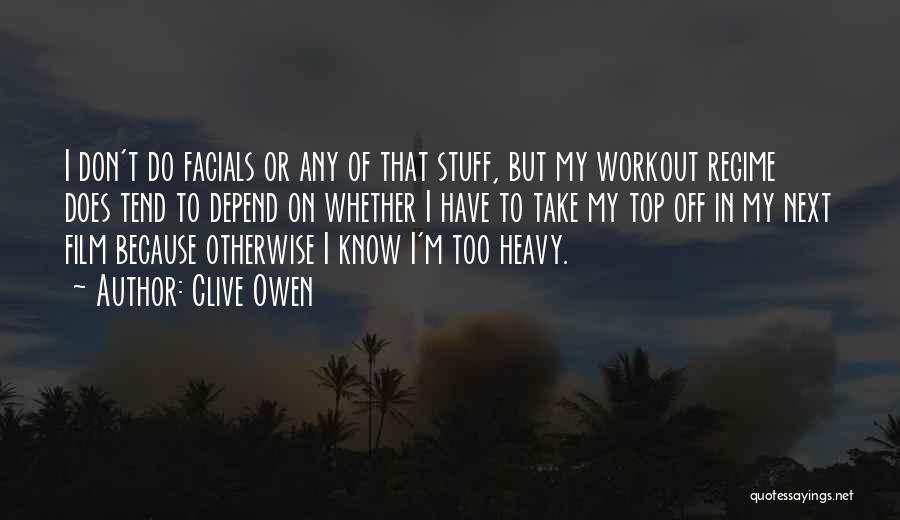 Do Workout Quotes By Clive Owen