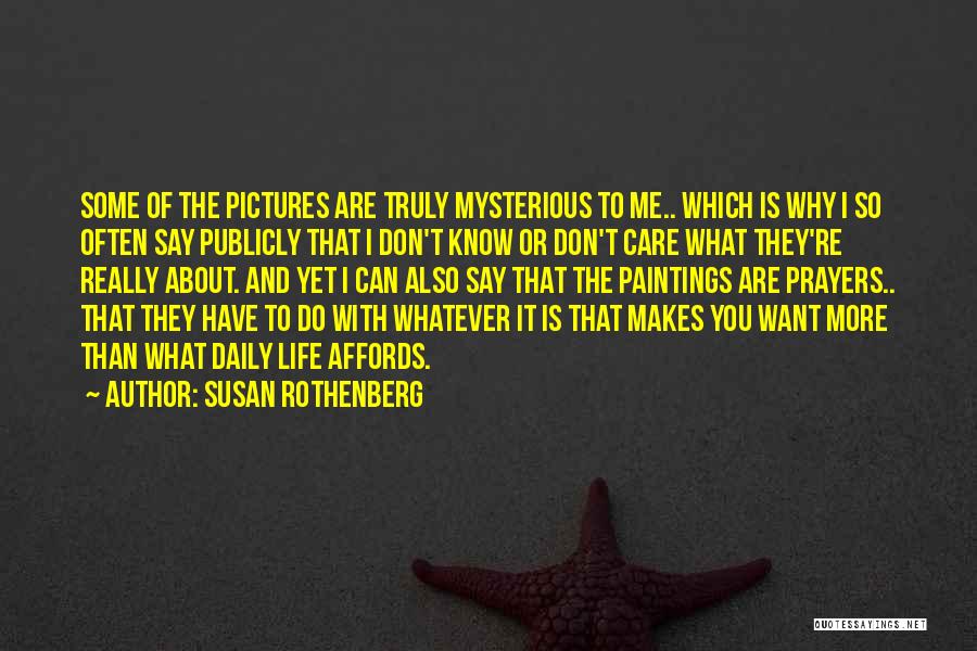 Do You Care About Me Quotes By Susan Rothenberg