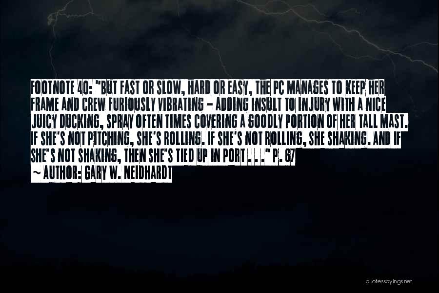 Do You Footnote Quotes By Gary W. Neidhardt