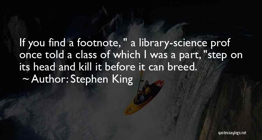 Do You Footnote Quotes By Stephen King