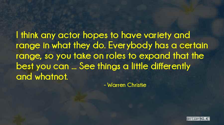 Doaya Karsi Quotes By Warren Christie