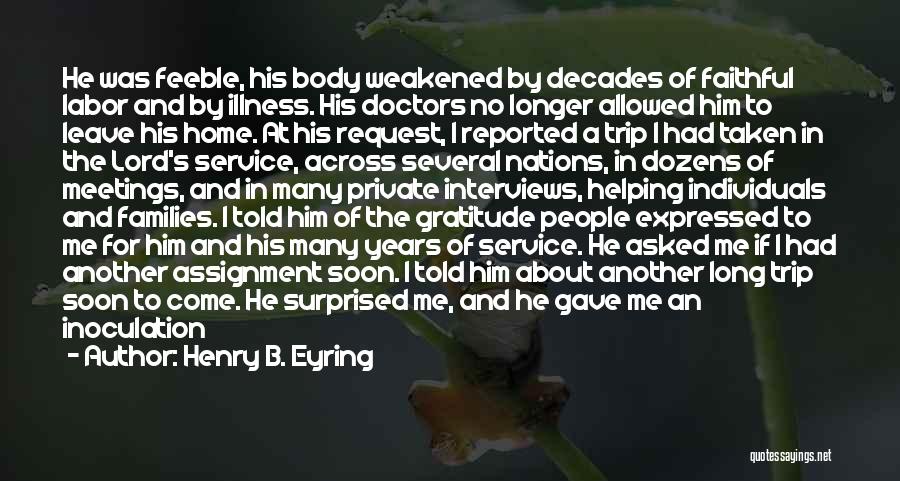 Doctors Told Quotes By Henry B. Eyring