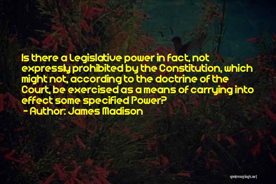 Doctrine Of Mean Quotes By James Madison
