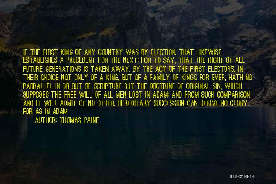 Doctrine Of Precedent Quotes By Thomas Paine