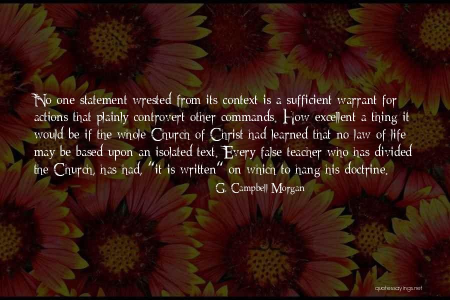 Doctrine That Quotes By G. Campbell Morgan Doctrine That Quotes By G. Campbell Morgan
