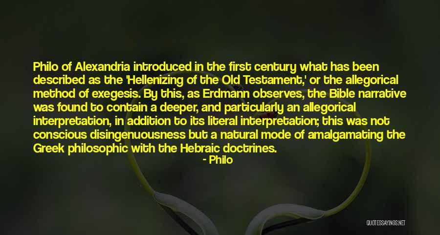 Doctrine That Was Found Quotes By Philo Doctrine That Was Found Quotes By Philo
