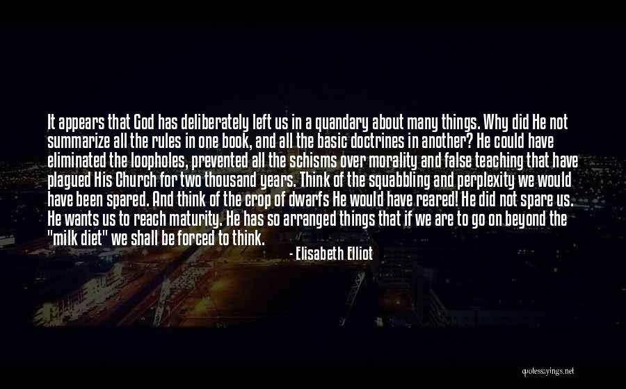 Doctrines Quotes By Elisabeth Elliot