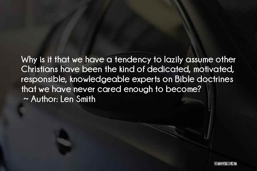 Doctrines Quotes By Len Smith