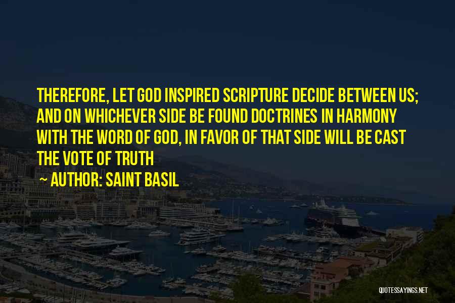 Doctrines Quotes By Saint Basil