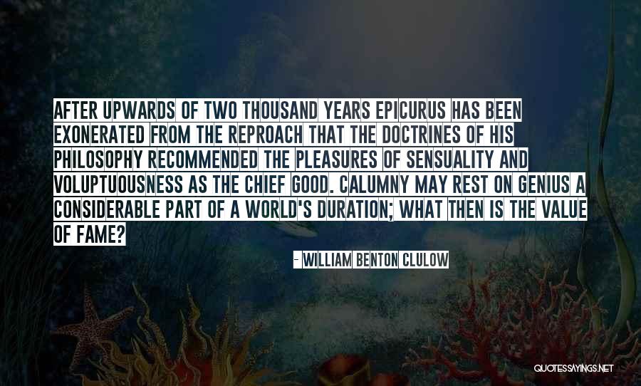 Doctrines Quotes By William Benton Clulow