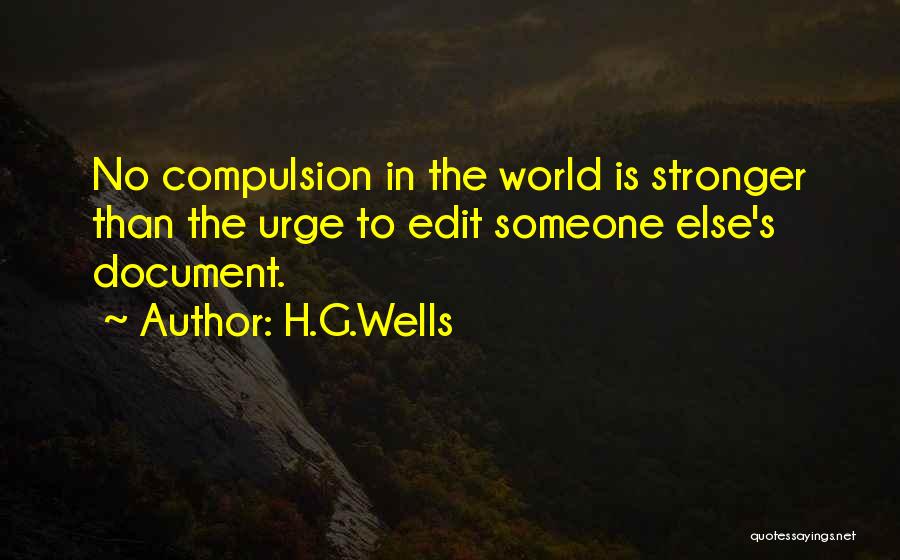 Document Quotes By H.G.Wells
