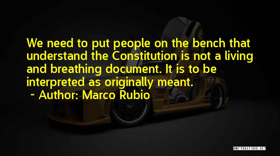 Document Quotes By Marco Rubio