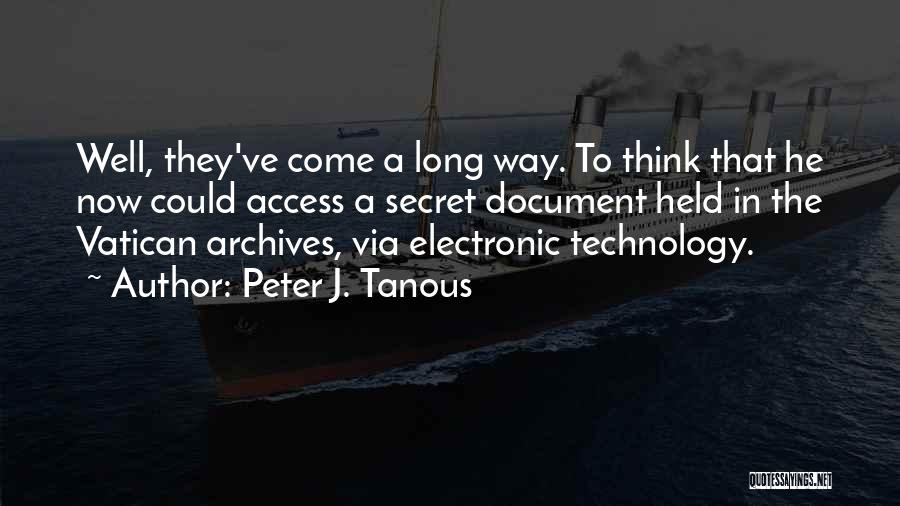 Document Quotes By Peter J. Tanous