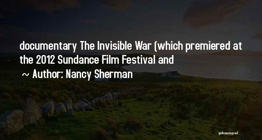 Documentary Quotes By Nancy Sherman