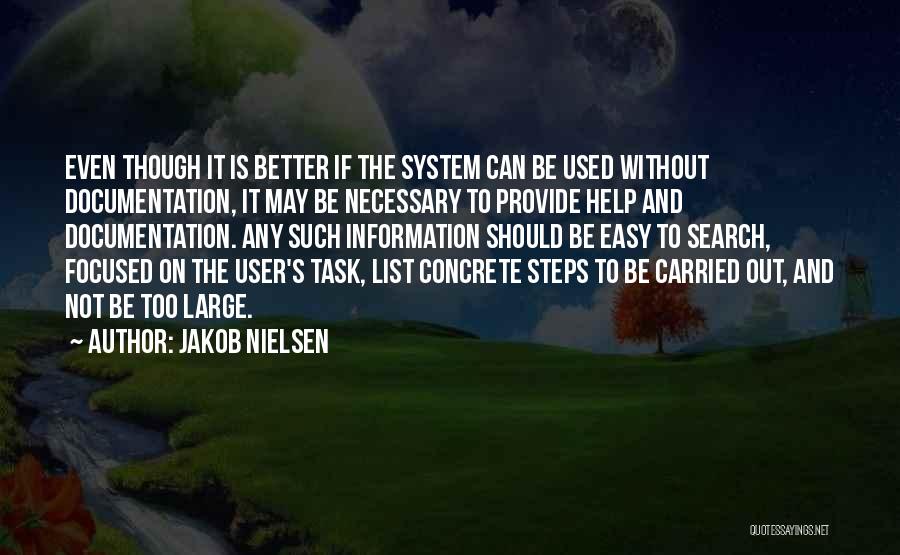 Documentation Quotes By Jakob Nielsen