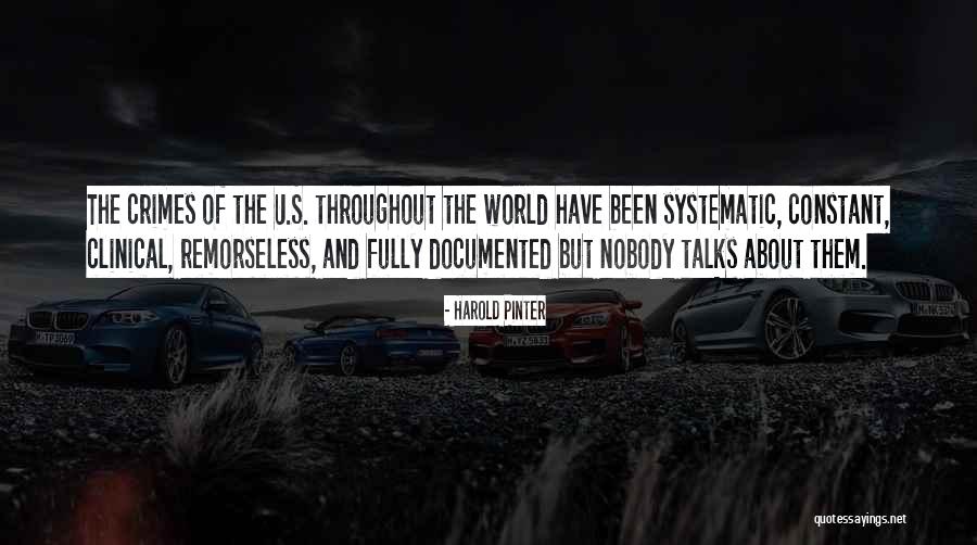 Documented Quotes By Harold Pinter Documented Quotes By Harold Pinter