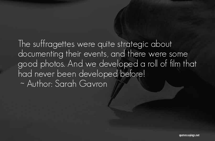 Documenting Quotes By Sarah Gavron