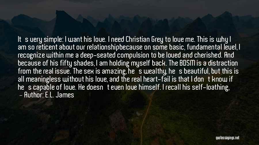 Does He Like Me Back Quotes By E.L. James