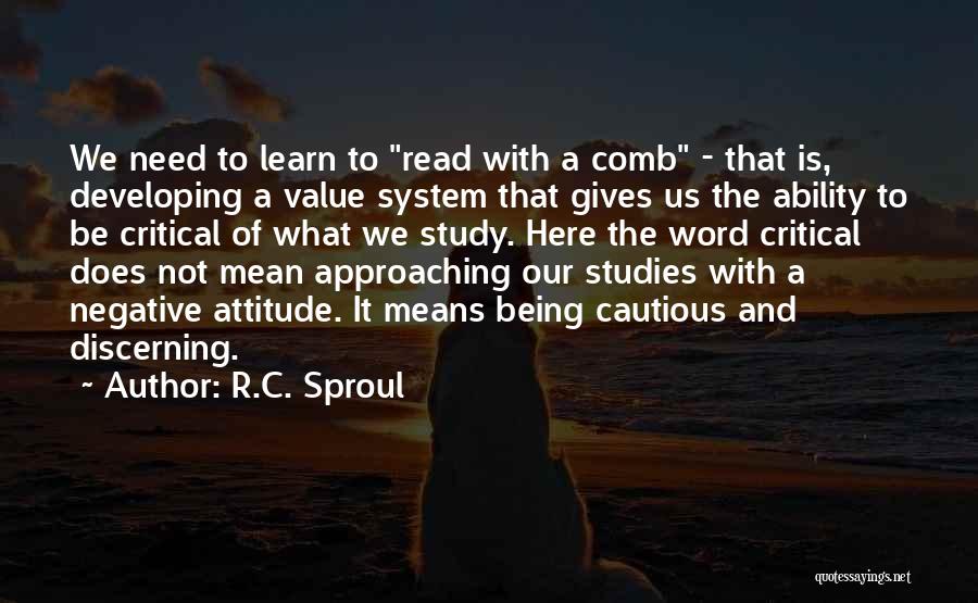Does Not Value Quotes By R.C. Sproul