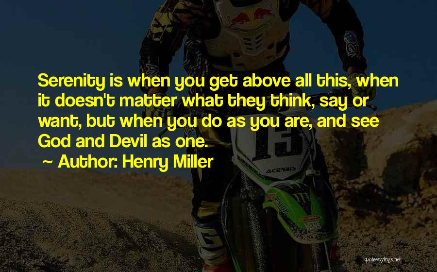 Doesn't Matter What You Do Quotes By Henry Miller