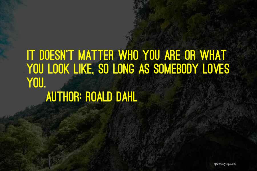 Doesn't Matter What You Look Like Quotes By Roald Dahl