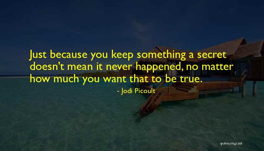 Doesn't Mean Quotes By Jodi Picoult Doesn't Mean Quotes By Jodi Picoult