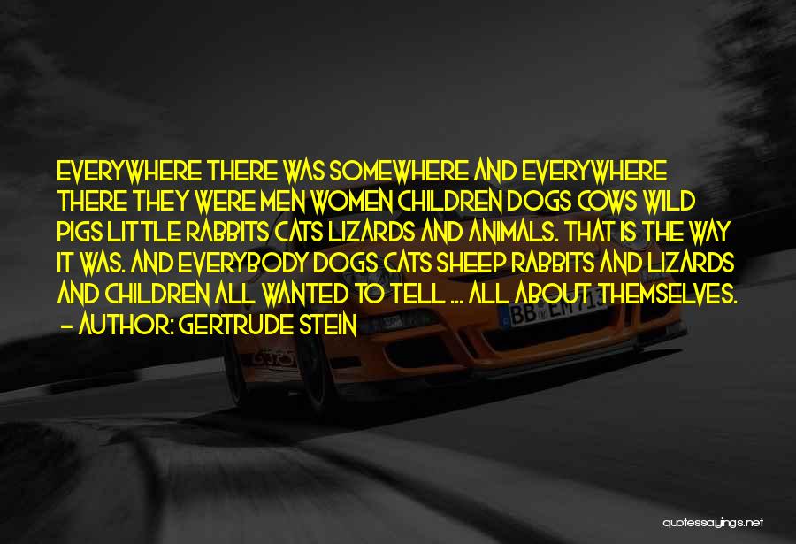 Dog And Cats Quotes By Gertrude Stein