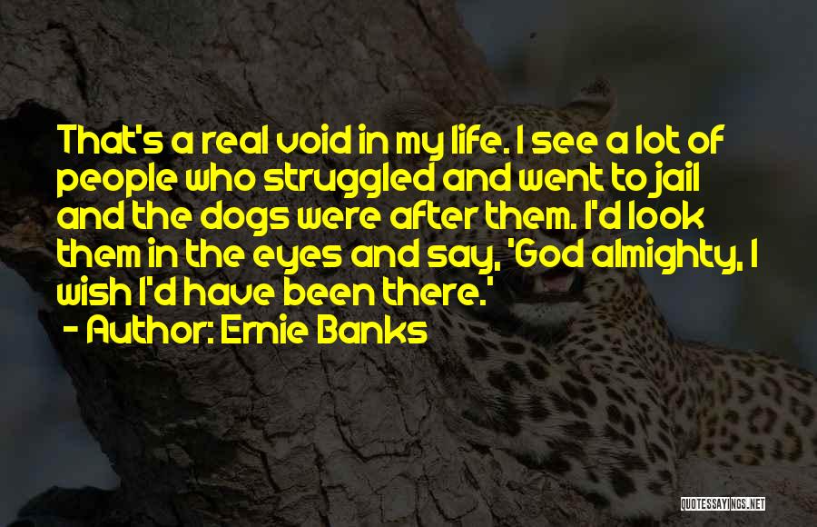 Dog And God Quotes By Ernie Banks