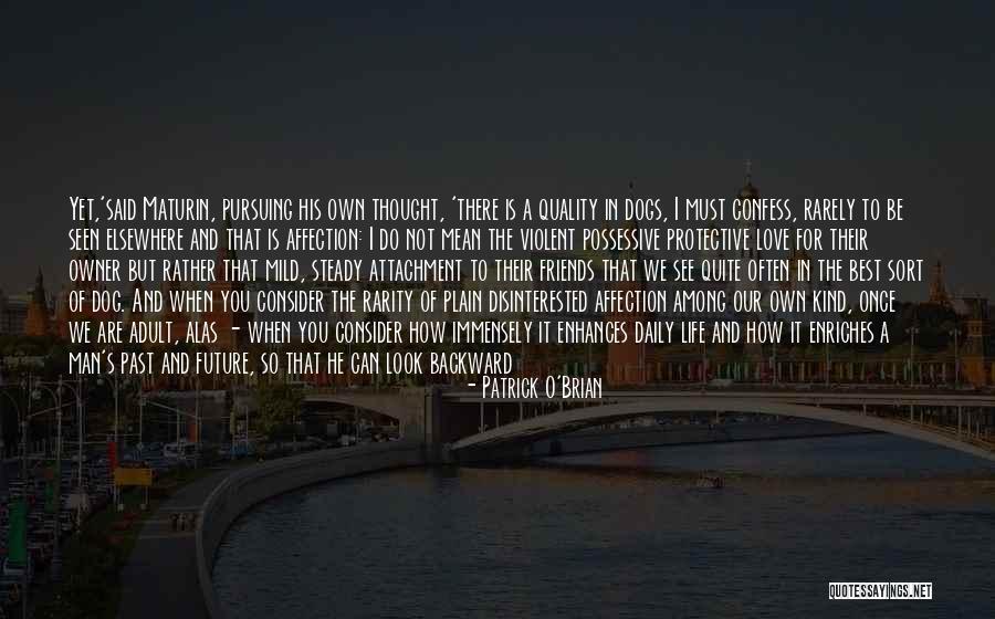 Dog And Owner Love Quotes By Patrick O'Brian Dog And Owner Love Quotes By Patrick O'Brian