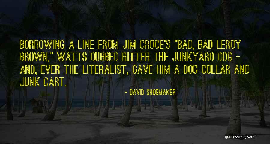 Dog Collar Quotes By David Shoemaker