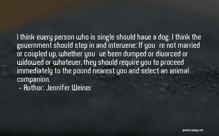 Dog Companion Quotes By Jennifer Weiner