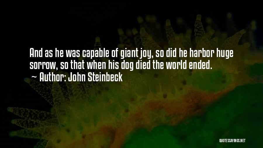 Dog Died Quotes By John Steinbeck