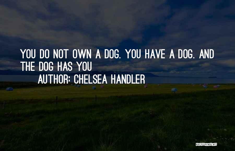 Dog Handler Quotes By Chelsea Handler